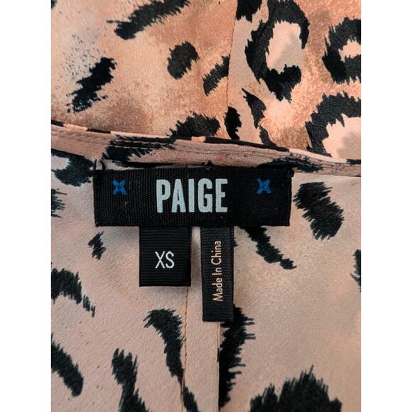 Y2K Paige‎ Cicely Silk Leopard Mobwife Maximalist Glam Fairy Grunge Camisole XS - Picture 13 of 14